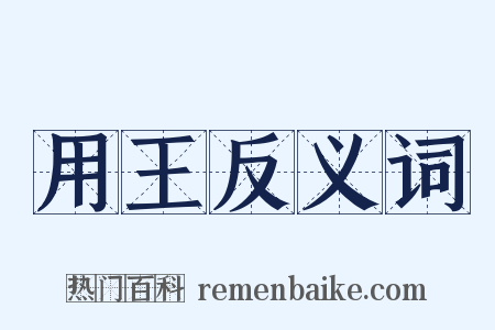 用王反义词是什么意思的图片